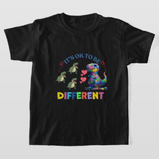 Boys' T-Shirts– It's OK to Be Different 🦕💖 T-Shirt