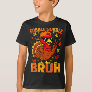Boys Thanksgiving Bruh Turkey Gobble Family Boys G T-Shirt