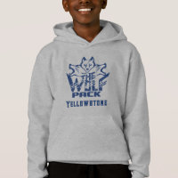 Boy's Top Hooded Sweatshirt Yellowstone Wolf