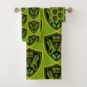 Boys Toy Dart Gun Battle Bath Towel Set