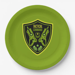 Boys Toy Dart Gun Battle Paper Plate