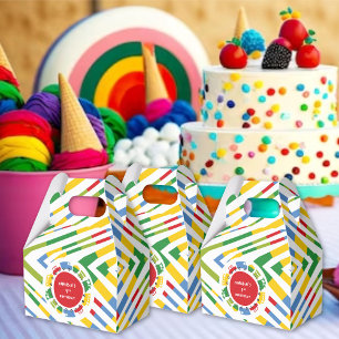 Boys Toys Colorful Fun Transport Birthday Party Favour Box