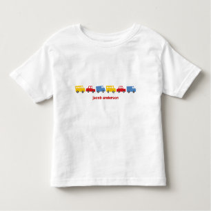 Boy's Toys Fun Colourful Car Bus Truck Gift T-shir Toddler T-Shirt