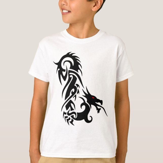 Boys Tribal Dragon T-Shirt (Front)