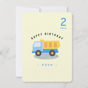Boy's Truck Birthday Card