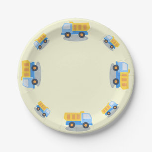Boy's Truck Paper Plate