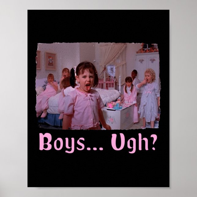 Boys... Ugh! – Funny Valentines Day Shirt Pullover Poster (Front)