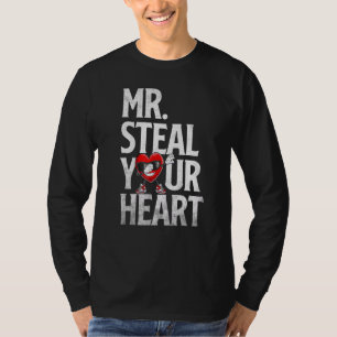 Boys Valentine  Mr Steal Your Heart For Boys Toddl T-Shirt