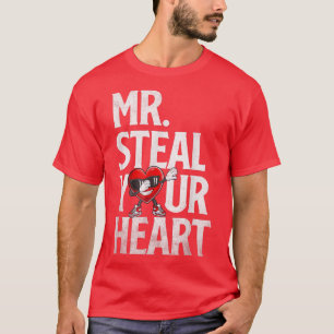 Boys Valentine  Mr Steal Your Heart For Boys Toddl T-Shirt