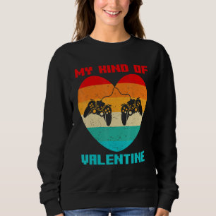 Boys Valentines Day Gamer   Funny Game  Men Women  Sweatshirt