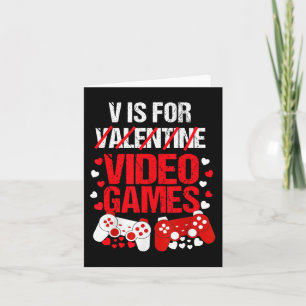 Boys Valentines Day Gaming Kids Valentines Day Tod Card