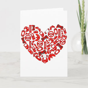 Boys Valentines Day Gaming Video Gamer Controller Card