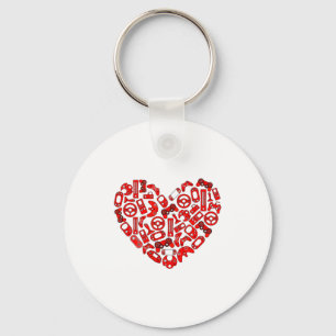 Boys Valentines Day Gaming Video Gamer Controller  Key Ring
