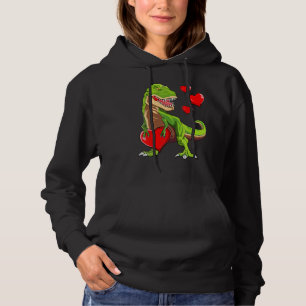 Boys Valentines Day Kids Dinosaur Rex  I Steal Hea Hoodie