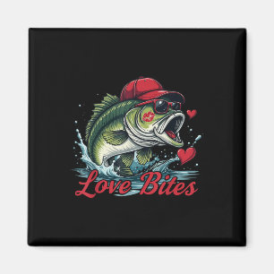 Boys Valentines Fishing B Valentine Love Funny Men Magnet