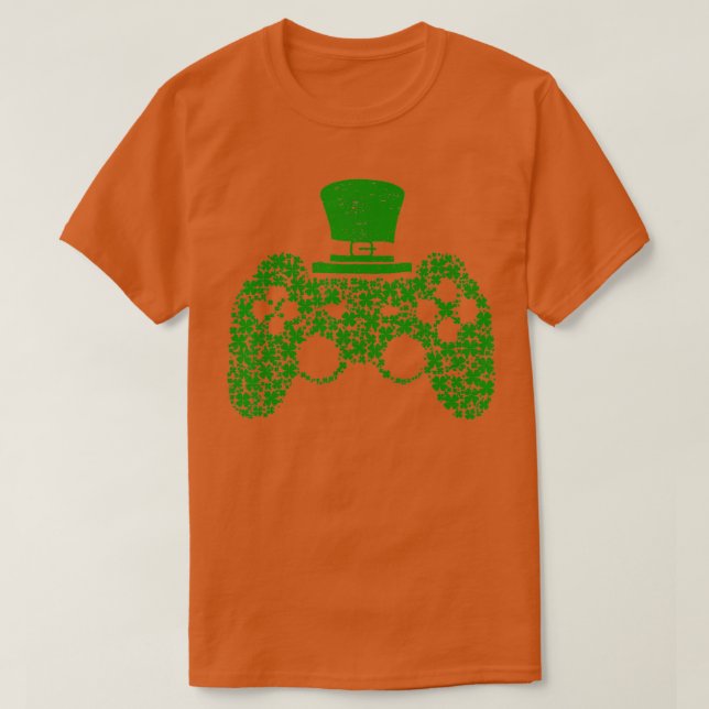 Boys Video  Game Shamrock St Patricks Day Irish Me T-Shirt (Design Front)