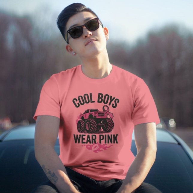 Boys Wear Pink Shirt – Monster Truck Cancer Awaren (Creator Uploaded)