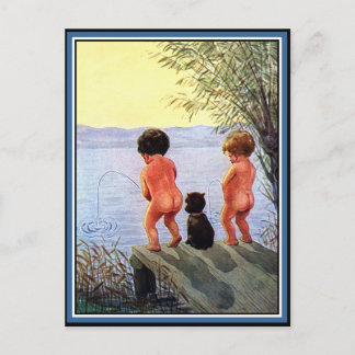 "Boys Will Be Boys" Postcard
