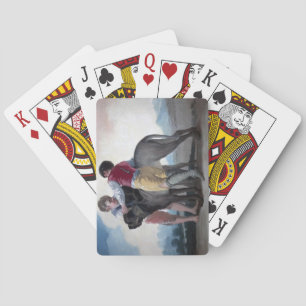 Boys With a Mastiff Dog (by Francisco Goya) Playing Cards