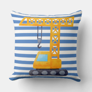 Boys Yellow Crane Cushion
