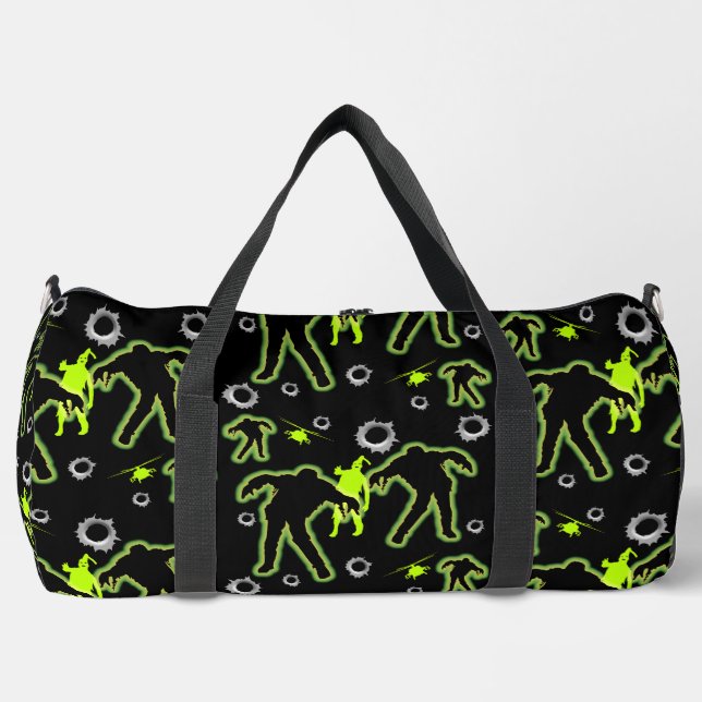 Boys Zombie School Duffle Bag (Front)