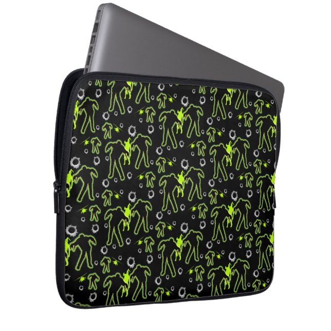 Boys Zombie School Laptop Sleeve (Front Right)
