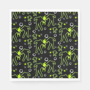 Boys Zombie School Napkin