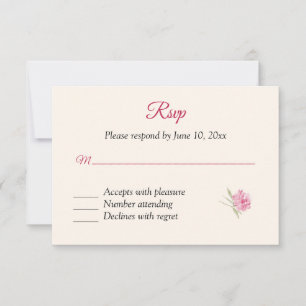 Boysenberry Floral RSVP Response Card