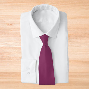 Boysenberry Solid Color Tie