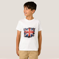 Boys's union jack t shirt