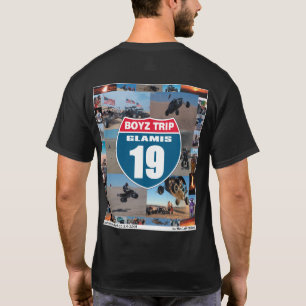 Boyz Trip Black Shirt Front and Back