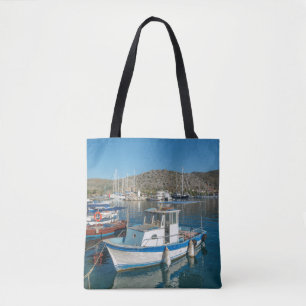 Bozburun Harbour Near Marmaris, Turkey Tote Bag