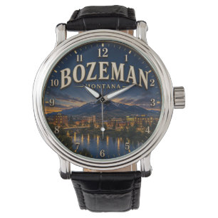 Bozeman Montana Big Sky Country Mountain Decor Watch