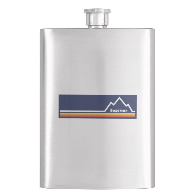 Bozeman, Montana Hip Flask (Front)