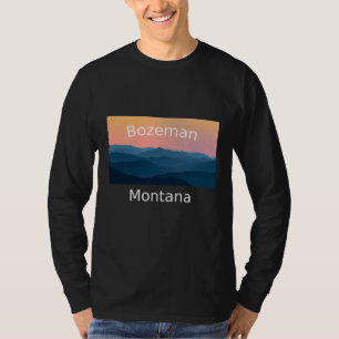 Bozeman Montana Mountain sunset hometown T-Shirt