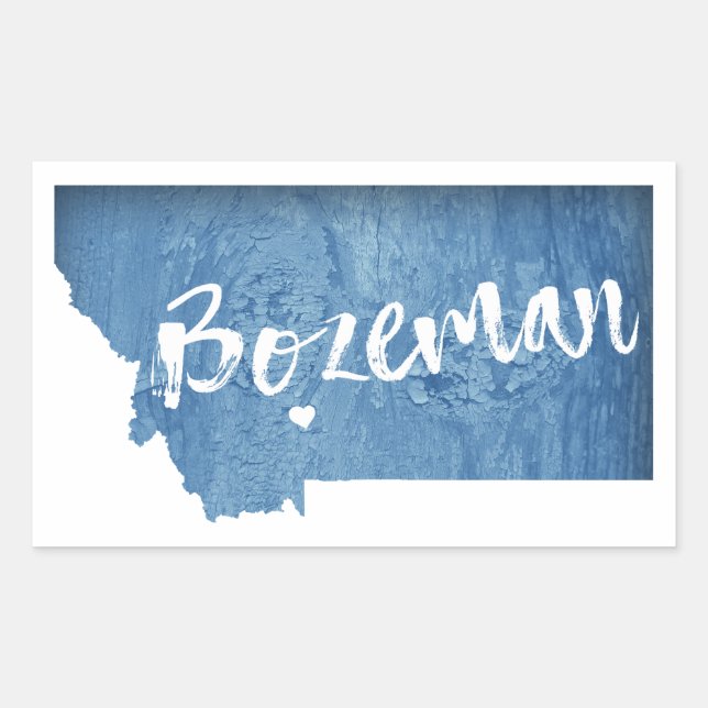 Bozeman, Montana Rectangular Sticker (Front)