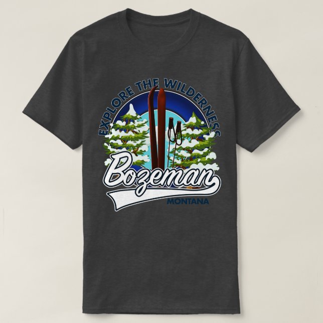 Bozeman Montana ski 1 T-Shirt (Design Front)