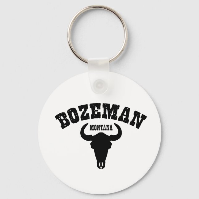 Bozeman Steer Key Ring (Front)
