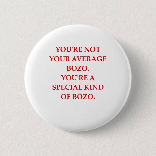 BOZO 6 CM ROUND BADGE (Front)