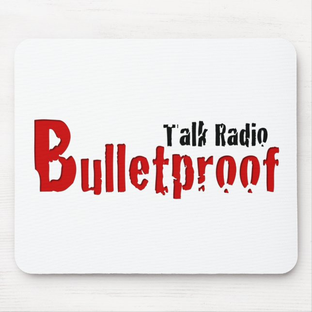 BPTR Red and Black Title Logo Mouse Pad (Front)