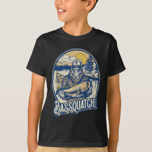 Bquatch! B Fisherman Sasquatch Funny Bigfoot Fishi T-Shirt