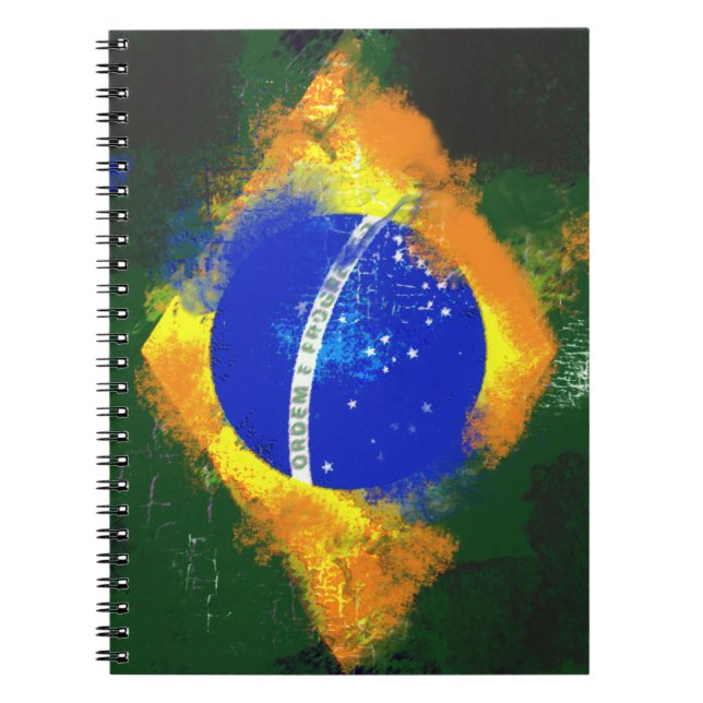BR Brasil brazilian flag Spiral Notebook (Front)
