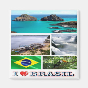 BR - Brazil - Brazil- I Love Magnet