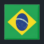 BR - Brazil - Flag Magnet<br><div class="desc">Here you will find the souvenir of your vacation. This category contains fridge magnets of many locations in Brazil. Amaze friends and relatives with the unique souvenirs from your great trip! Try us!</div>