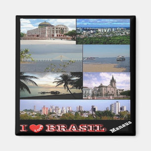 BR - Brazil - Manaus - I Love Magnet