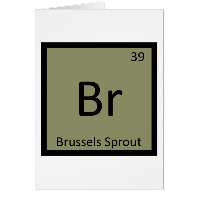 Br - Brussels Sprout Vegetable Chemistry Symbol (Front)