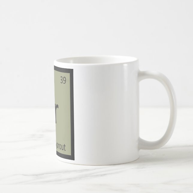 Br - Brussels Sprout Vegetable Chemistry Symbol Coffee Mug (Right)