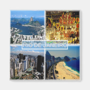 BR Rio de Janeiro - Botafogo beach - Carnival - Magnet