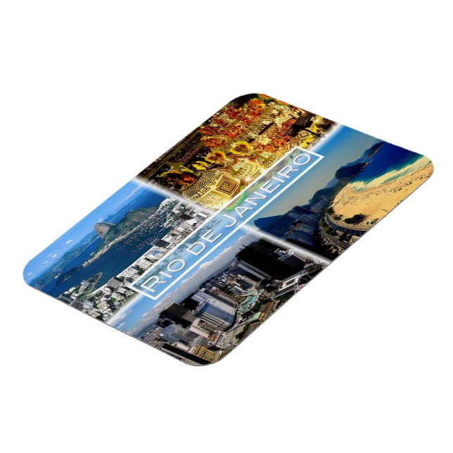BR Rio de Janeiro - Botafogo beach - Carnival - Magnet (Left Side)