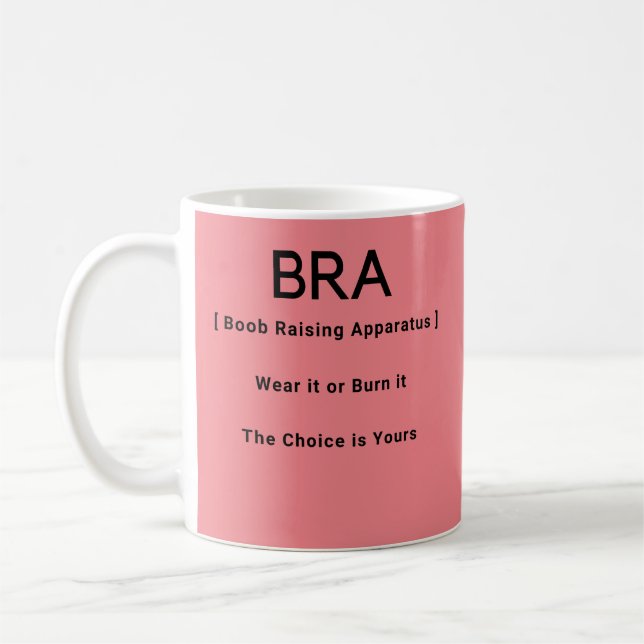 Bra Funny Definition Coffee Mug (Left)